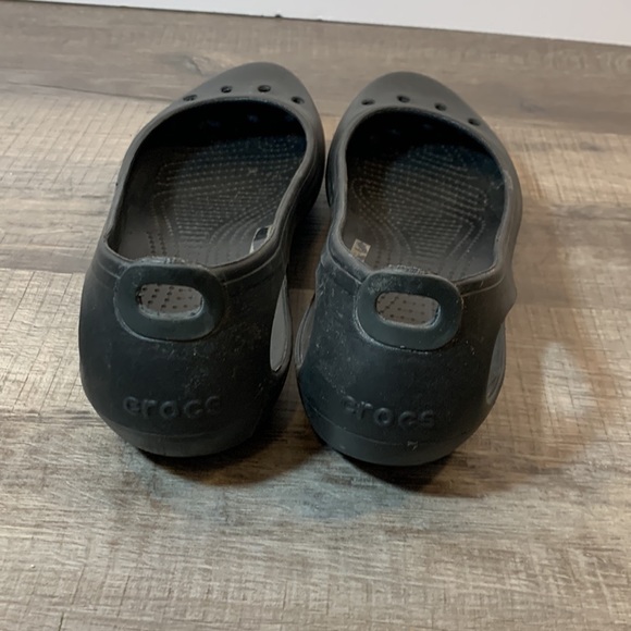 Crocs black flats size 10 - Picture 4 of 8